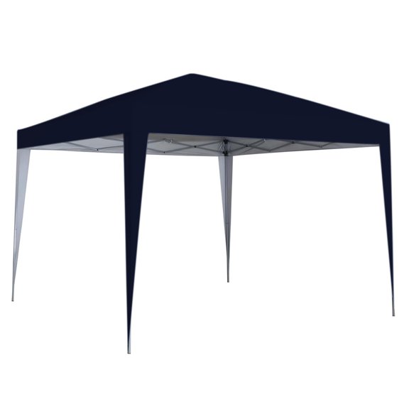 10x10FT Pop Up Canopy, Waterproof & UV Resistant Commercial Instant Craft Fair Canopy Tent Outdoor Events Instant Shelter for Farmer Market, Party, Event, Patio, Black