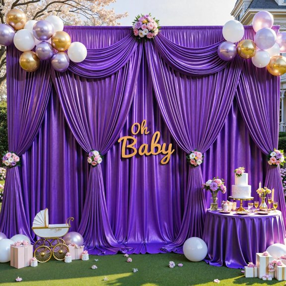 10x10FT Sequin Backdrop Curtain - 2 Panels 5ft(W) x 10ft(H) Wrinkle Free Shimmer Drop Cloth, Glitter Backdrop Drapes for Photography, Birthday, Wedding, Christmas Background