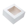 10x10x5 Inch Bakery Cookie Boxes with Window, Thick Sturdy Food Grade ...