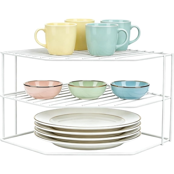 10x10x7 Inch Metal Wire Counter & Cabinet Organizer, Pantry Kitchen Counter Storage Shelf and Organizer