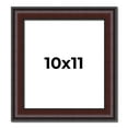 thumbnail image 1 of 10x11 Frame Brown Round Mahogany Solid Wood Picture Frame | 1.625 Inch Moulding Width | with UV, 1 of 8