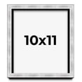 thumbnail image 1 of 10x11 Frame Brushed Silver Solid Wood Picture Frame | 0.75 Inch Moulding Width | Rabbet Depth 0.75, 1 of 5