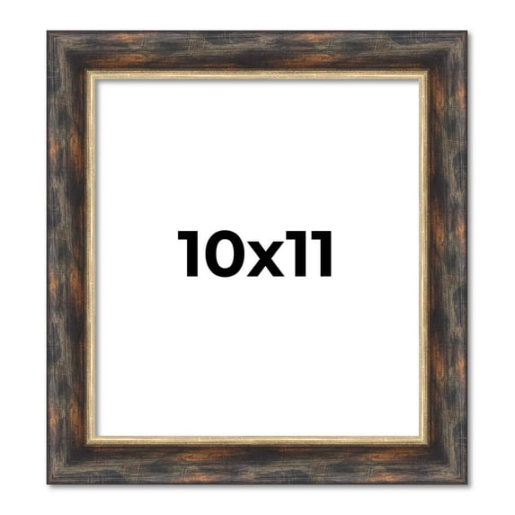 10x11 Frame Gold Real Wood Picture Frame Width 1.5 inches | Interior Frame Depth 0.5 inches |