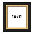 thumbnail image 1 of 10x11 Frame Gold Real Wood Picture Frame Width 2.25 Inches | Interior Frame Depth 0.5 Inches |, 1 of 8