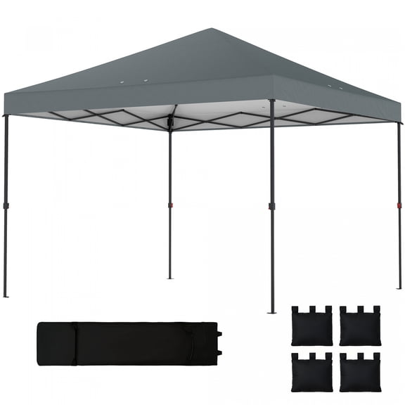 10x11 Ft Pop Up Wooden Gazebo Canopy Tent with Mesh Screen UPF30+ Sun Shelter Dark Green Black with Carry Bag Stakes & Ropes