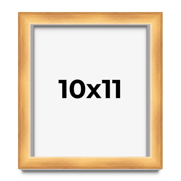 10x11 Shadow Box Bronze Cross-Brushed Display Frame | 1.625 Inches Deep Solid Wood | UV Resistant