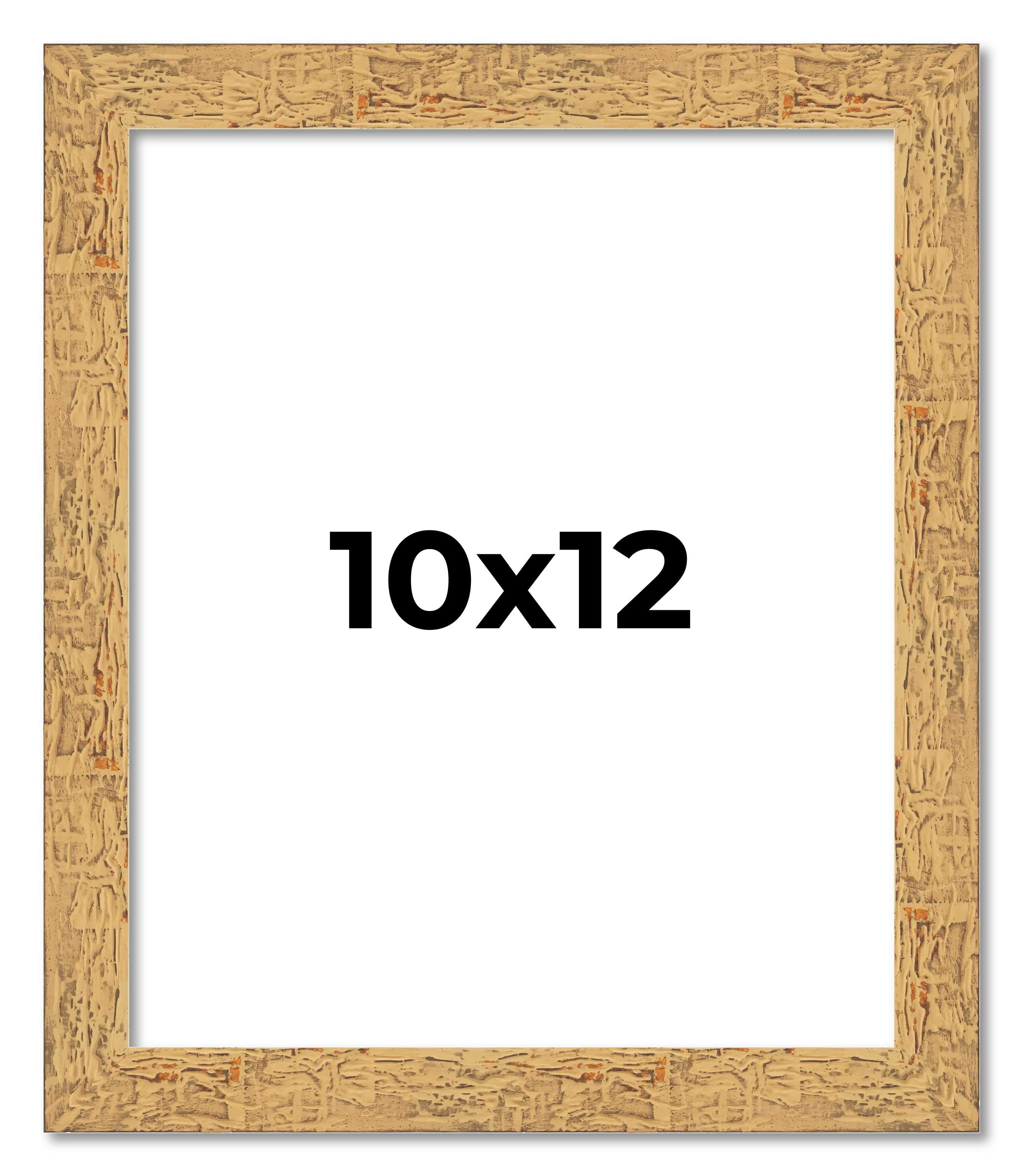 10x12 Frame Beige Real Wood Picture Frame Width 1.25 inches Interior Frame Depth 0.5 inches Walmart