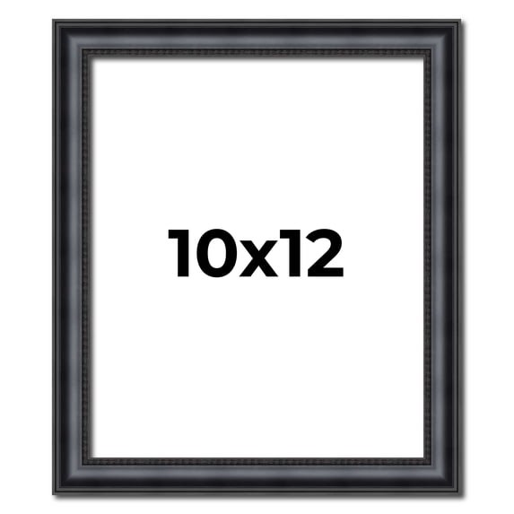 10x12 Frame Black Real Wood Picture Frame Width 1.25 inches | Interior Frame Depth 0.5 inches |