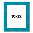 thumbnail image 1 of 10x12 Frame Blue Teal Burl Wood Picture Frame | 1.75 Inch Moulding Width | Interior Frame Depth 0.5, 1 of 8