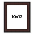 thumbnail image 1 of 10x12 Frame Brown Round Mahogany Solid Wood Picture Frame | 1.625 Inch Moulding Width | with UV, 1 of 8