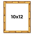thumbnail image 1 of 10x12 Frame Gold Bamboo Solid Wood Picture Frame | 1 Inch Moulding Width | Interior Frame Depth, 1 of 8