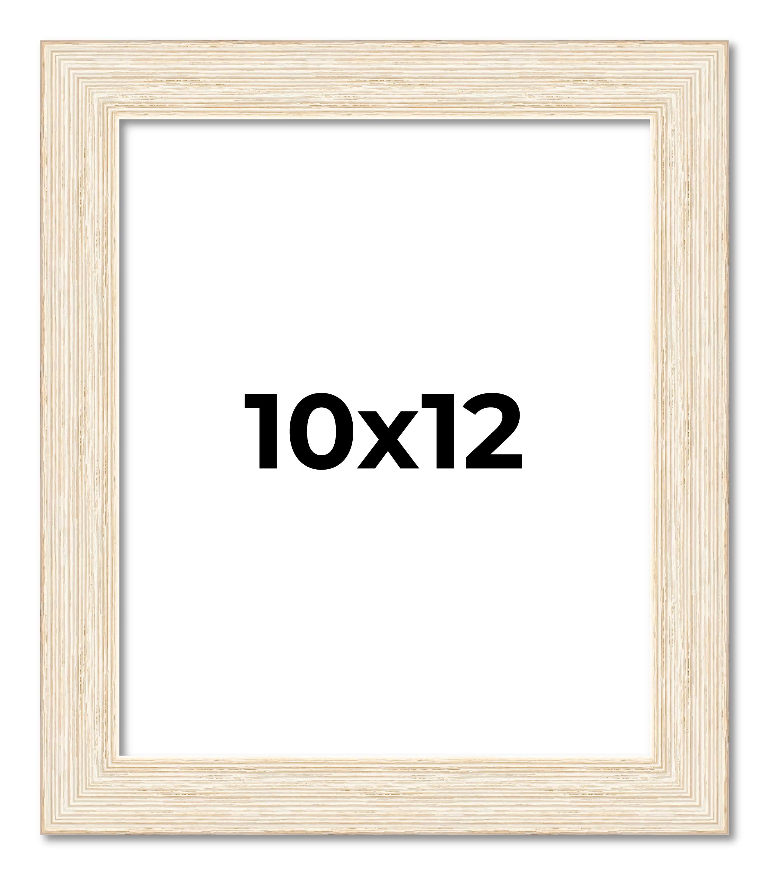 10x12 Frame White Real Wood Picture Frame Width inches