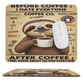 thumbnail image 1 of 10x12 IN Mouse Pad - Sloth With Coffee, Non-Slip Base, Perfect for Computer, Gaming, or Travel, Ideal for Kids and Girls on Birthdays, 1 of 8