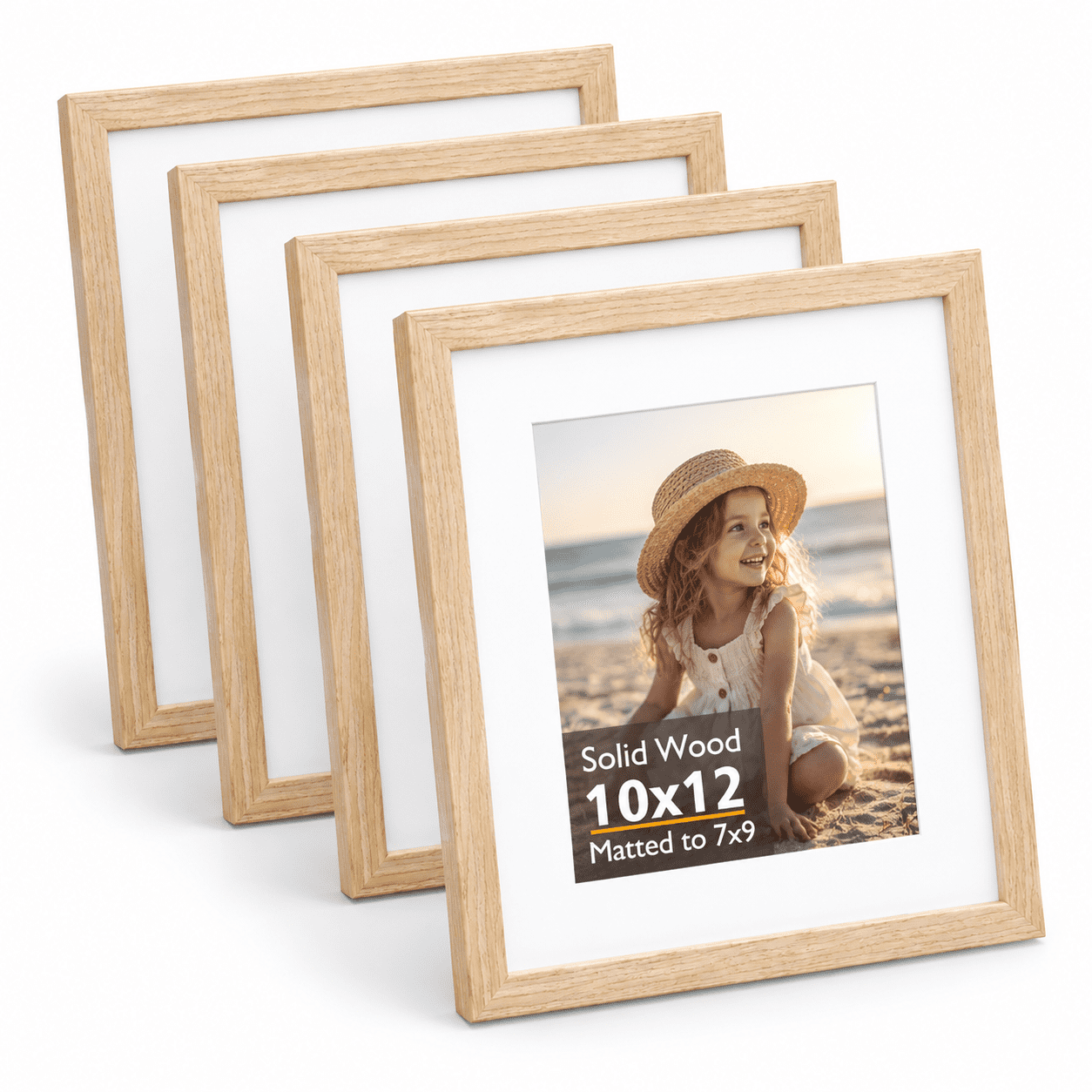 10x12 Picture Frame Solid Wood Frames With Plexiglfor Pictures 7x9 Mat ...
