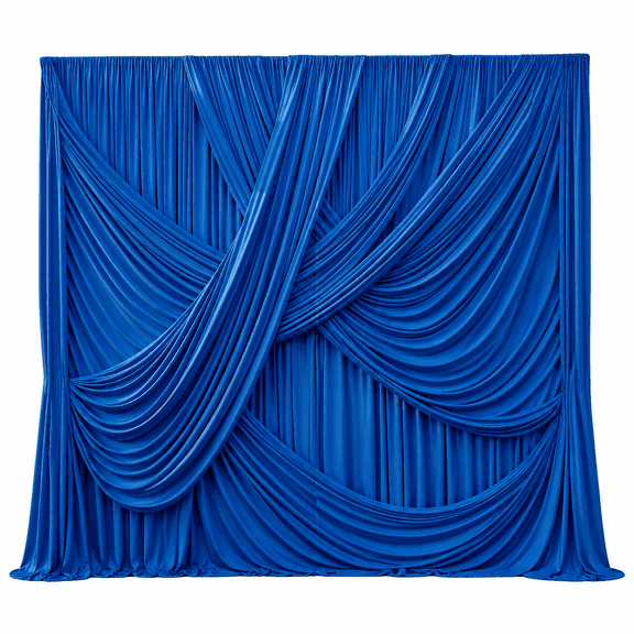 10x12 ft Royal Blue Backdrop Curtains for Weddings, Birthdays and Photos