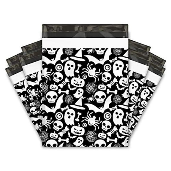10x13 (100) Halloween Designer Poly Mailers Shipping Envelopes Premium Printed Bags