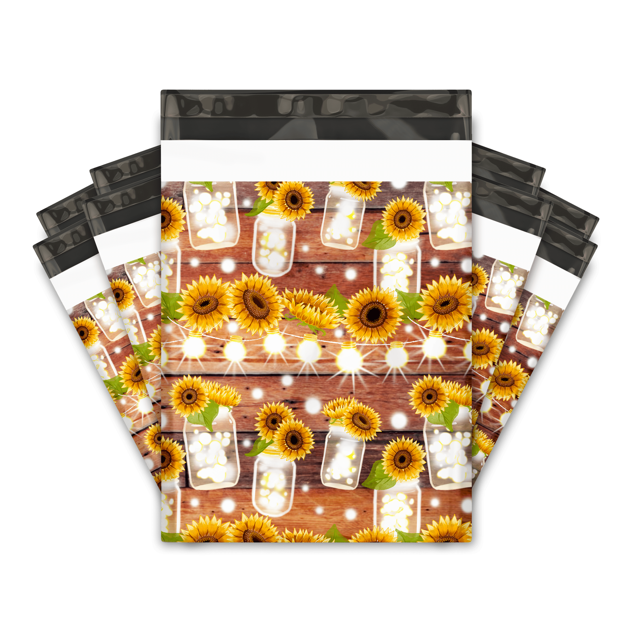 10x13 Inch Hedgehog Designer Poly Mailers - 100 Pack, Self-Seal Shipping Envelopes For Small Business