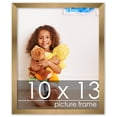 thumbnail image 1 of 10x13 Gold Bronze Wood Picture Frame - UV Acrylic, Foam Board Backing, Hanging Hardware, 1 of 9