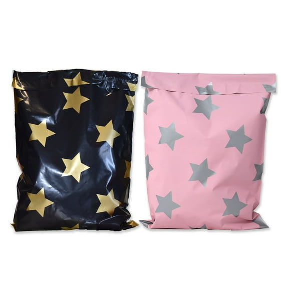 10x13 Designer Quality Poly Mailers, Self Adhesive Shipping Colorful Design Mail bags, Colored Flat Envelopes