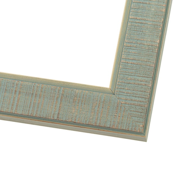 10x13 Distressed/Aged Complete Wood Picture Frame with UV Acrylic, Foam Board Backing, & Hardware