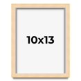 thumbnail image 1 of 10x13 Frame Beige Real Wood Picture Frame Width 0.75 inches | Interior Frame Depth 0.5 inches |, 1 of 8