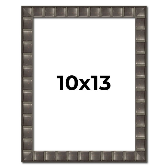 10x13 Frame Black Brown Chestnut Mosaic Solid Wood Picture Frame | 1.125 Inch Moulding Width |