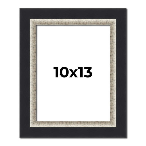 10x13 Frame Black Real Wood Picture Frame Width 2.25 Inches | Interior Frame Depth 0.5 Inches |