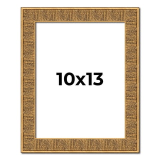 10x13 Frame Black and Gold Distressed Solid Wood Sonoma Picture Frame | 1.625 Inch Moulding Width |