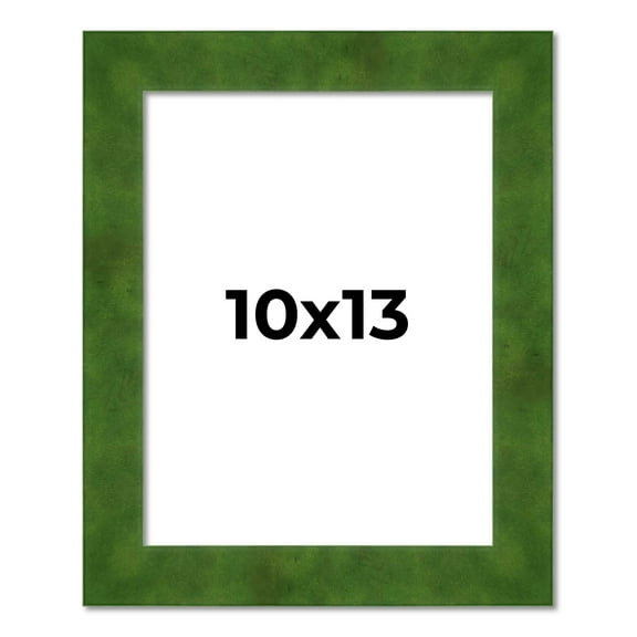 10x13 Frame Green Burl Solid Wood Picture Frame | 1.75 Inches Moulding Width | Interior Frame Depth