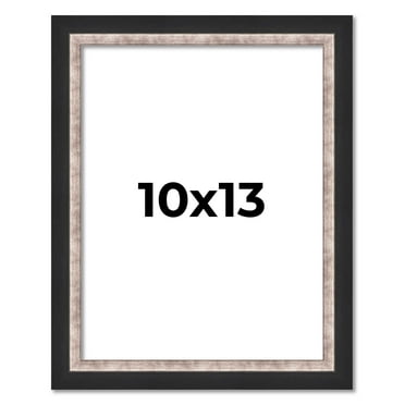 10x13 Frame Silver Real Wood Picture Frame Width 1.25 Inches | Interior Frame Depth 0.75 Inches |