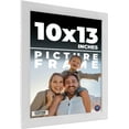 thumbnail image 1 of 10x13 Frame White Real Wood Picture Frame Width 0.75 inches | Interior Frame Depth 0.5 inches |, 1 of 8