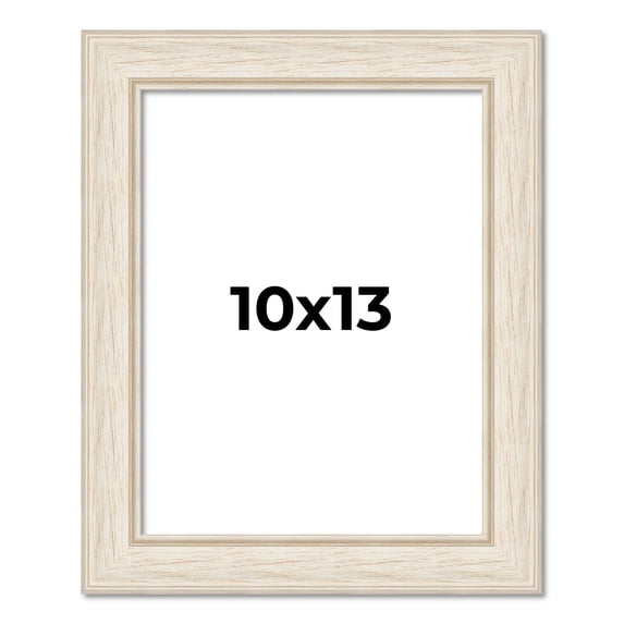 10x13 Frame White Real Wood Picture Frame Width 1.75 inches | Interior Frame Depth 0.5 inches |