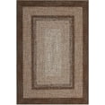 thumbnail image 1 of 10x13 Large Braided Print Area Rug - Boho Geometric Non-Slip Carpet for Home Decor, Brown, 1 of 7