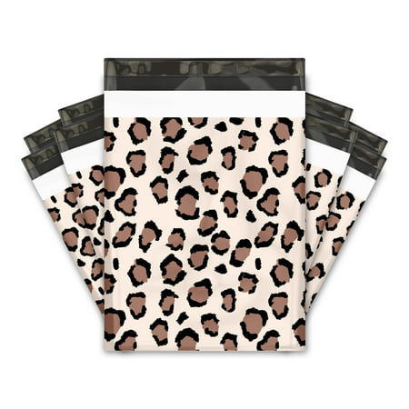 10x13 Leopard Designer Poly Mailers Shipping Envelopes Premium Printed Bags