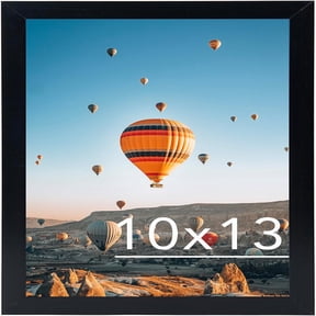 10x13 Picture Frame Black for Wall Hanging, Wall Mounting Horizontally or Vertically, 10 x 13 Wall Gallery Poster Photo Frame with Shatter Resistant Plexiglass, Black