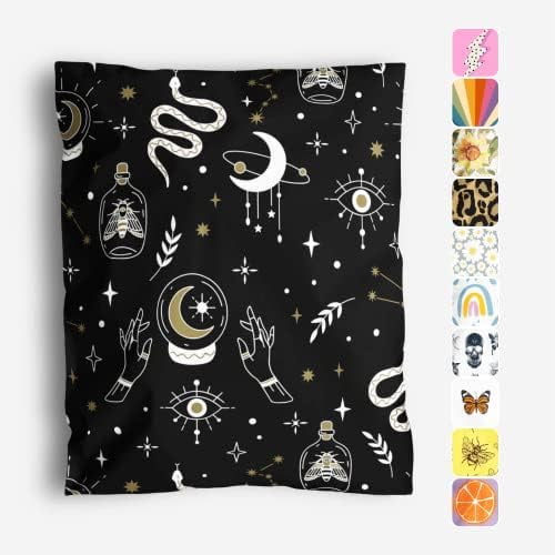10x13 Poly Mailers – Celestial Magic – Waterproof, Tear-Resistant Shipping Bags with Adhesive Seal – 100 Pack –