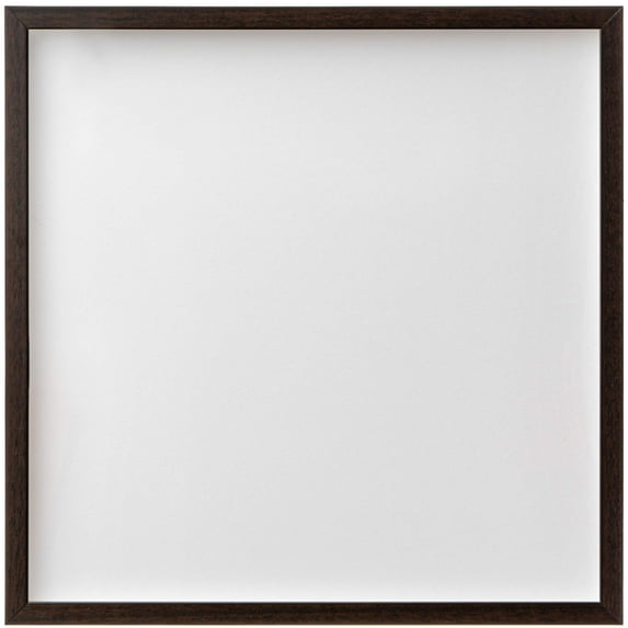 10x13 Shadow Box Brown Walnut Finish Solid Wood Display Frame | 0.875 Inch Moulding Width | 0.875