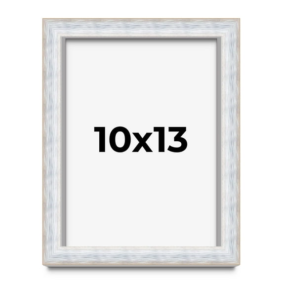 10x13 Shadow Box Frame Silver | 1.625 Inches Deep Real Wood Contemporary Shadowbox Display Frame |
