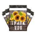 thumbnail image 1 of 10x13 Sunflower Thank You Poly Mailers Shipping Envelopes Premium Printed Bags, 1 of 1