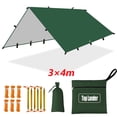 thumbnail image 1 of 10x13 ft Hammock Rain Fly Waterproof Tent Tarp Lightweight Traveling Awning Outdoor Sun Shelter, 1 of 7