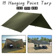 10x13ft Hammock Rain Fly Waterproof Tent Tarp Lightweight Traveling Awning Outdoor Camping Sun Shelter