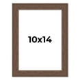 thumbnail image 1 of 10x14 Farmhouse Brown Solid Wood Picture Frame Width 1.5 Inches | Interior Frame Depth 0.5 Inches |, 1 of 8