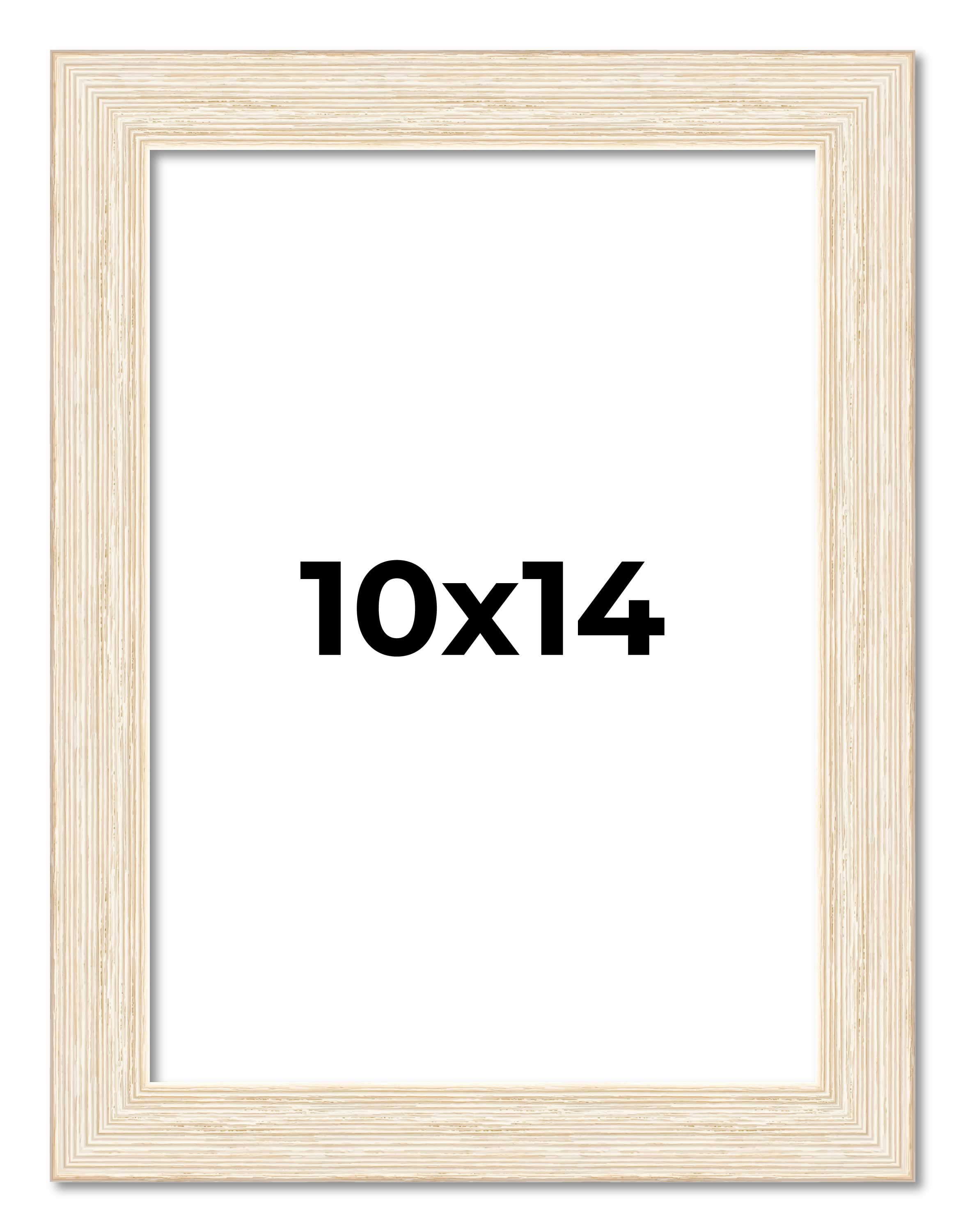 10x14 Frame White Barnwood Picture Frame - Modern Photo Frame Includes ...