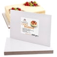 thumbnail image 1 of Cake S.O.S 10x14 inch Rectangle White Coated Cardboard Cake Board, Greaseproof, (100-pack), 1 of 8