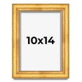 thumbnail image 1 of 10x14 Shadow Box Frame Gold | 1.75 Inches Deep Real Wood Traditional Shadowbox Display Frame | UV, 1 of 7