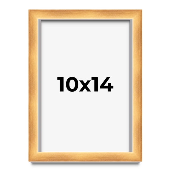 10x14 Shadow Box Bronze Cross-Brushed Display Frame | 1.625 Inches Deep Solid Wood | UV Resistant