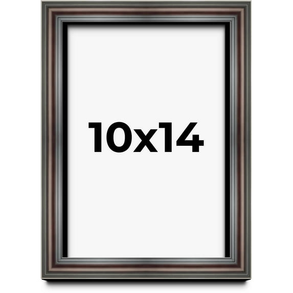 10x14 Shadow Box Frame Brown Cherry | 2.625 Inches Deep Pine Wood Traditional Shadowbox Display