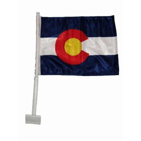 10x14 State of Colorado Double Sided Car Window Vehicle 10"x14" Flag