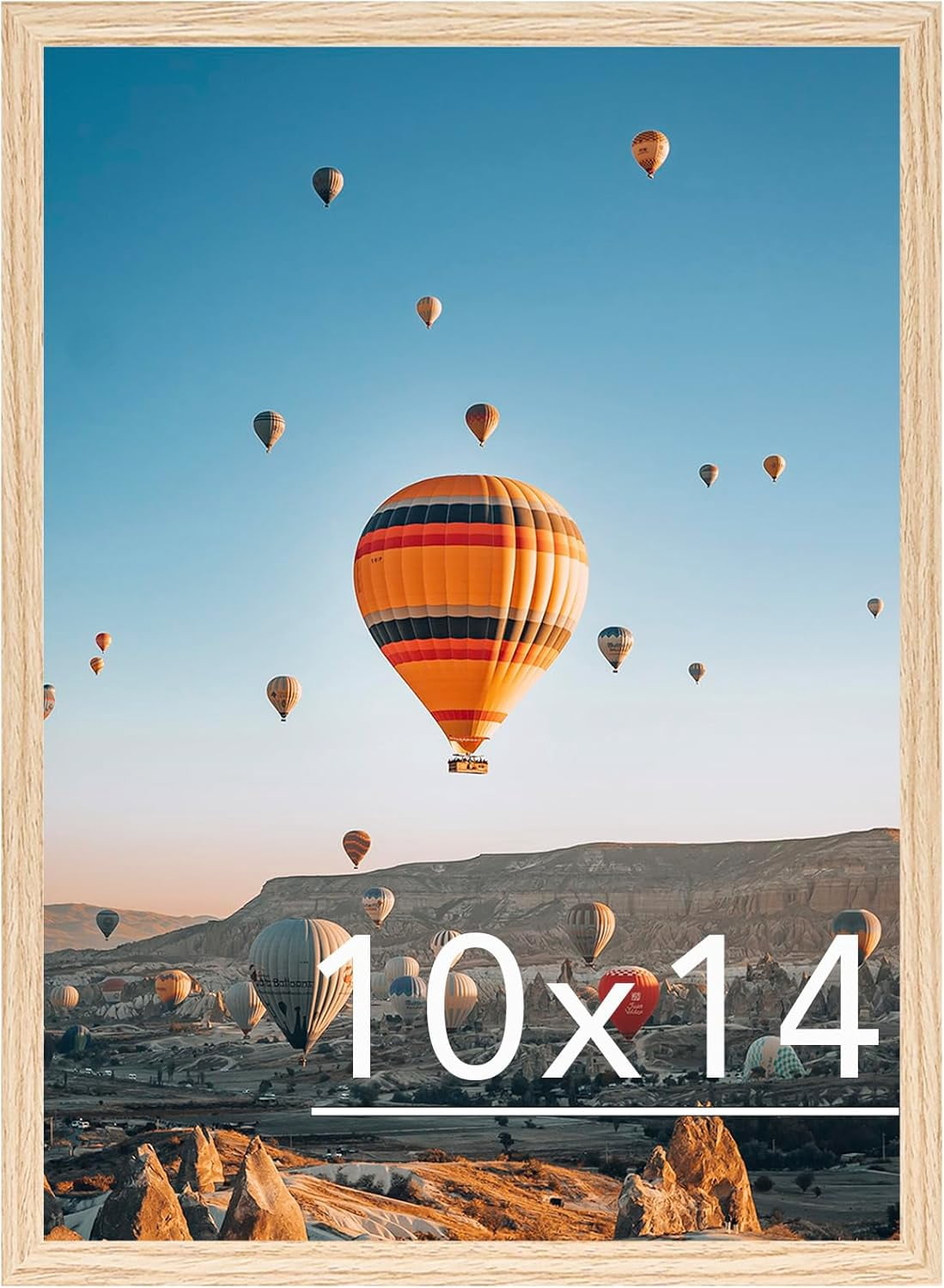 10x14 inch Picture Frame for 30 x 40cm Diamond Art Painting, Horizontal and Vertical Formats for Wall Hanging, 10 x 14 Wall Gallery Poster Photo Frame with Shatter Resistant Plexiglass, Natural