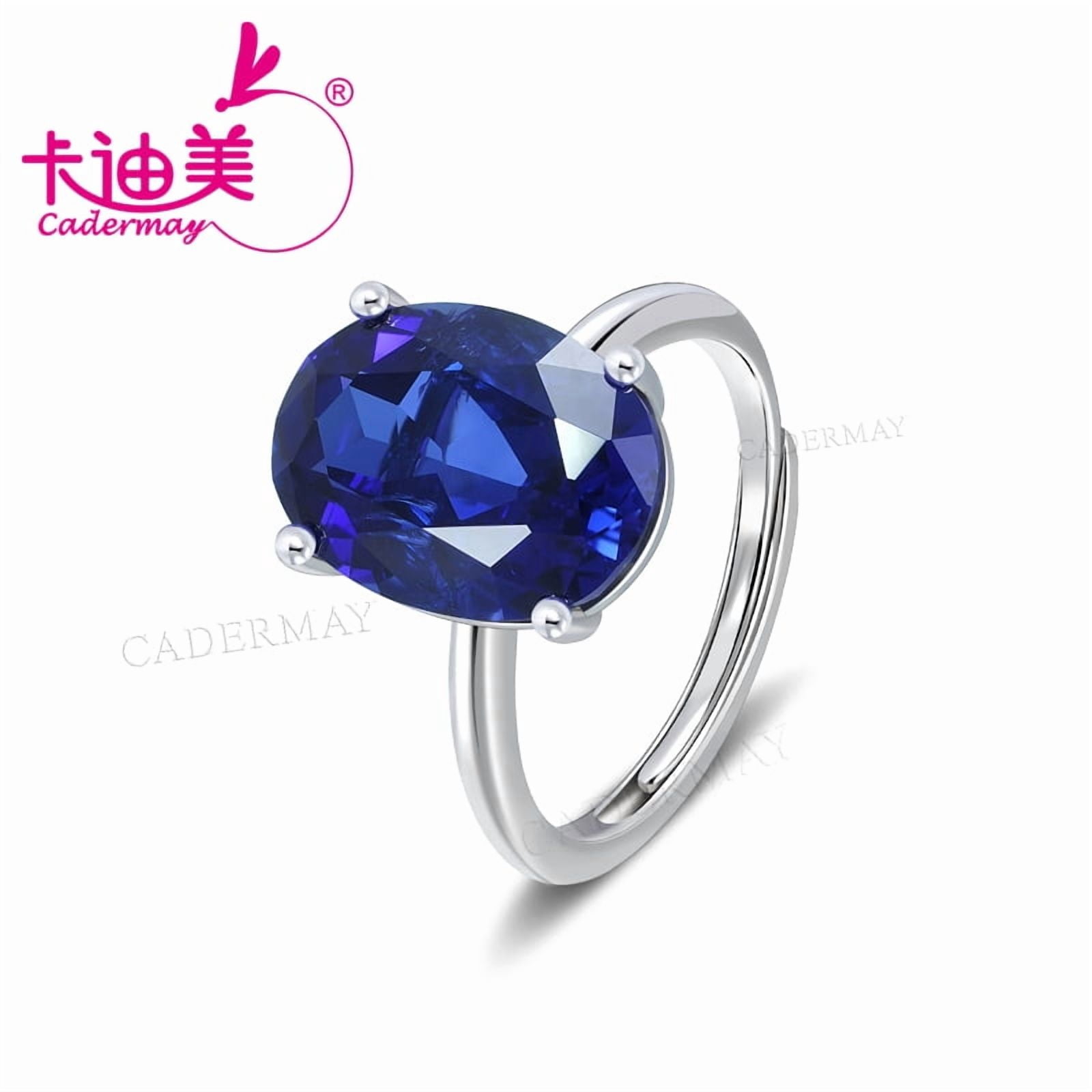 10x14mm Pear Shape Lab Grown cornflower Sapphire With Inclusions 925 ...